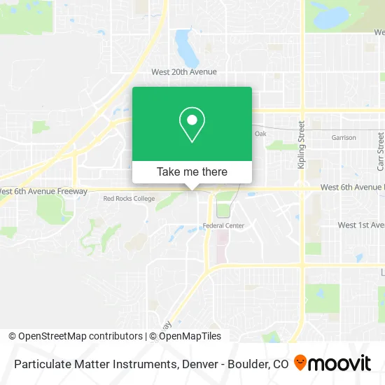 Particulate Matter Instruments map