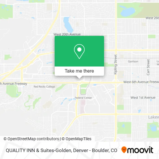 QUALITY INN & Suites-Golden map