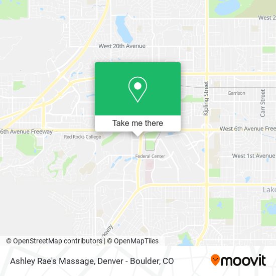 Ashley Rae's Massage map