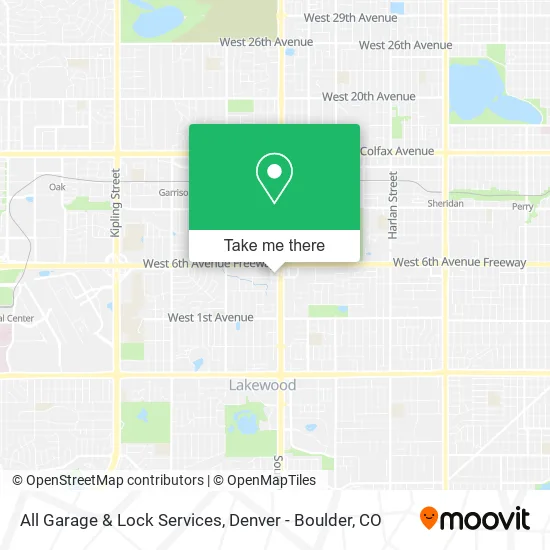 All Garage & Lock Services map