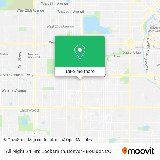 All Night 24 Hrs Locksmith map