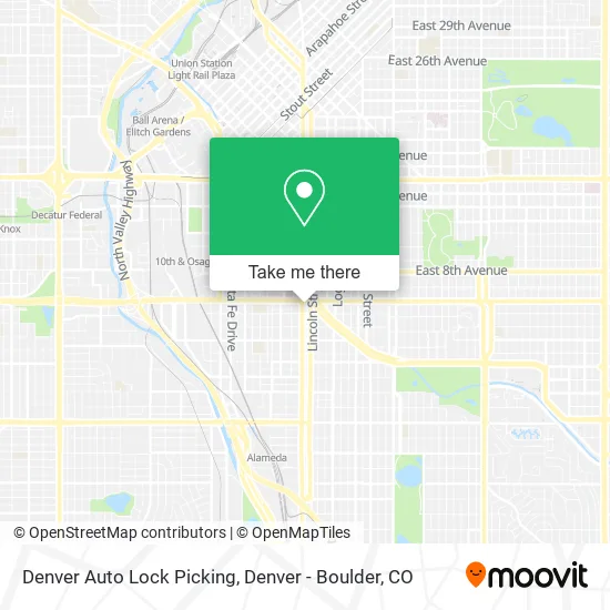 Denver Auto Lock Picking map