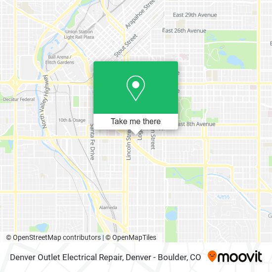 Denver Outlet Electrical Repair map