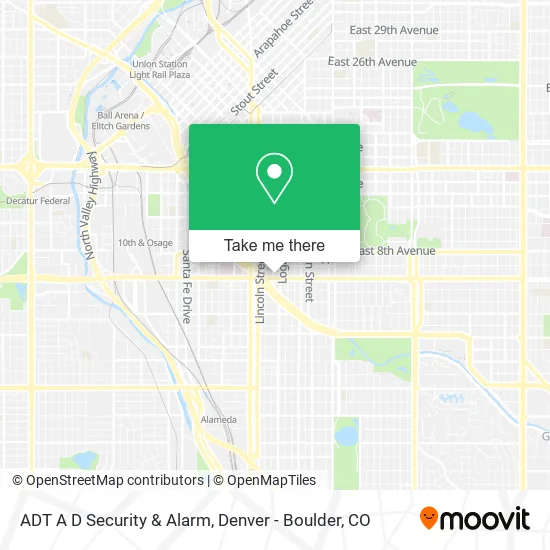 ADT A D Security & Alarm map