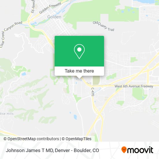 Johnson James T MD map