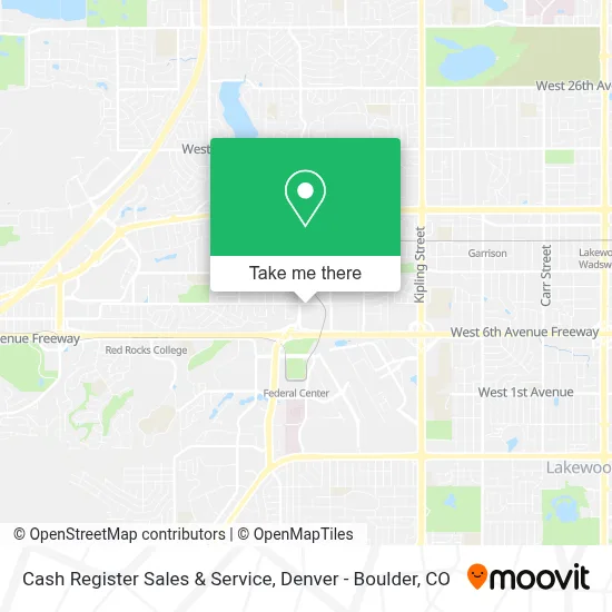 Cash Register Sales & Service map