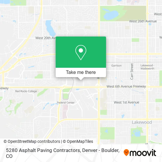 5280 Asphalt Paving Contractors map