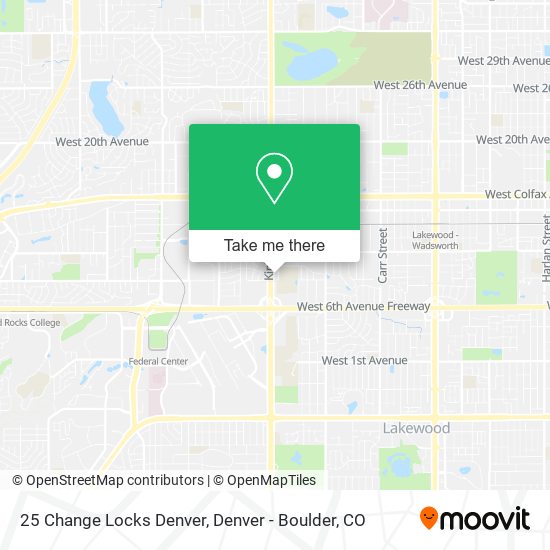 25 Change Locks Denver map