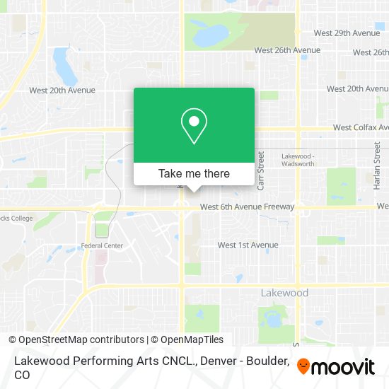 Lakewood Performing Arts CNCL. map