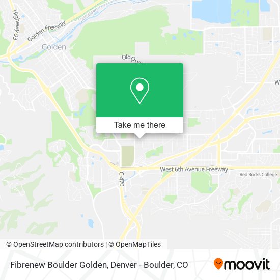 Mapa de Fibrenew Boulder Golden