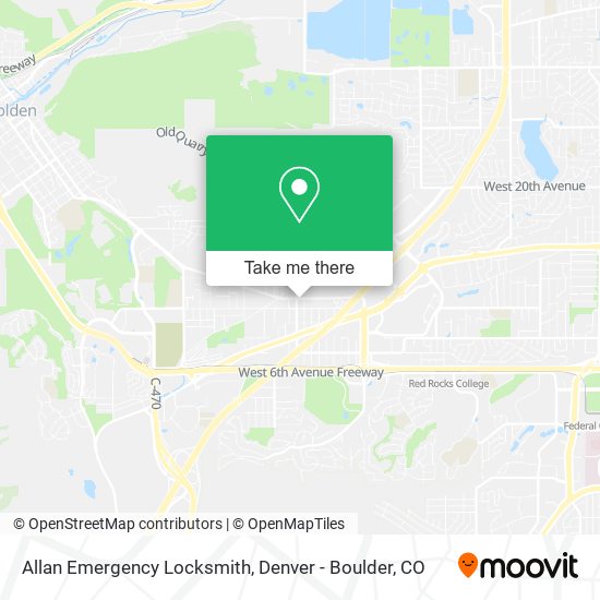 Allan Emergency Locksmith map