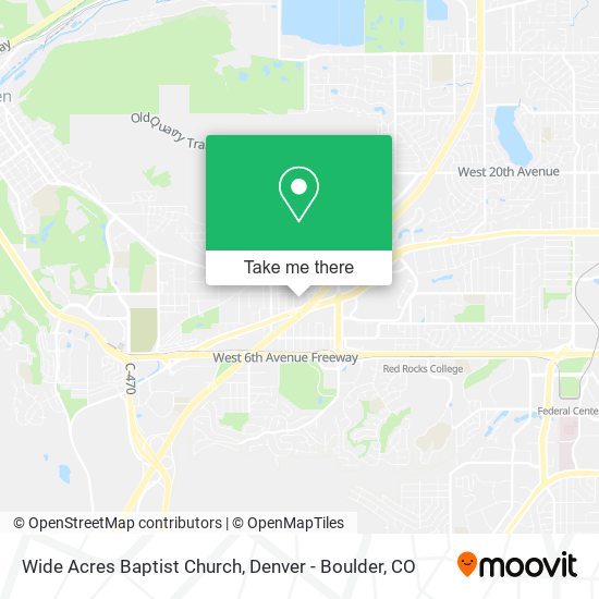 Wide Acres Baptist Church map