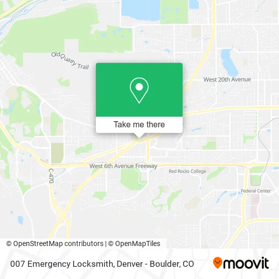007 Emergency Locksmith map