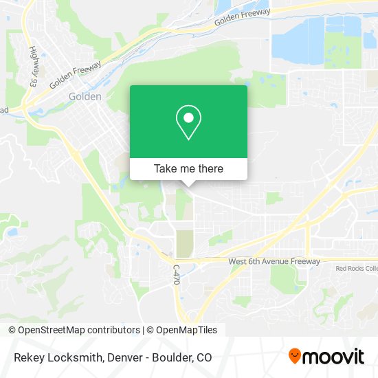 Mapa de Rekey Locksmith