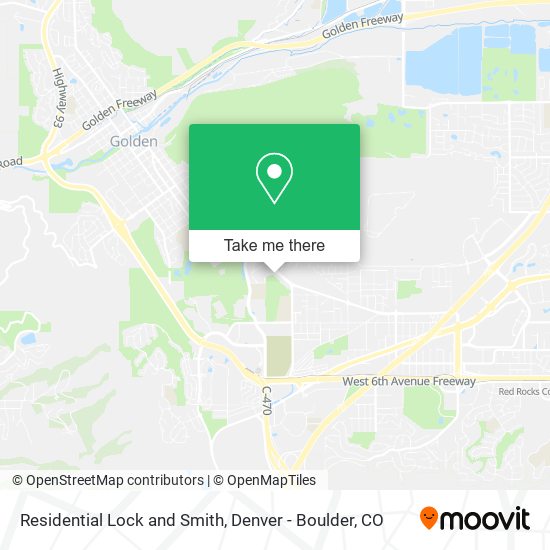 Residential Lock and Smith map