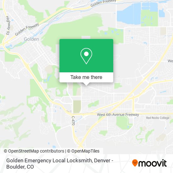 Mapa de Golden Emergency Local Locksmith
