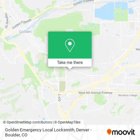 Golden Emergency Local Locksmith map