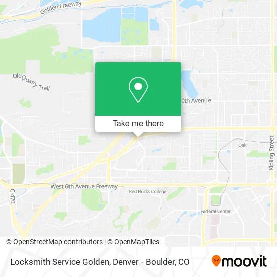 Locksmith Service Golden map