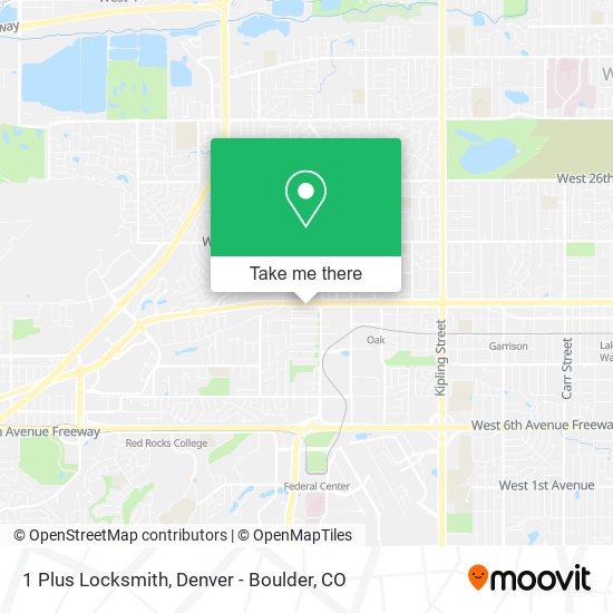 Mapa de 1 Plus Locksmith