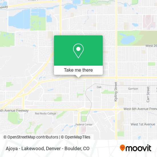 Mapa de Ajoya - Lakewood