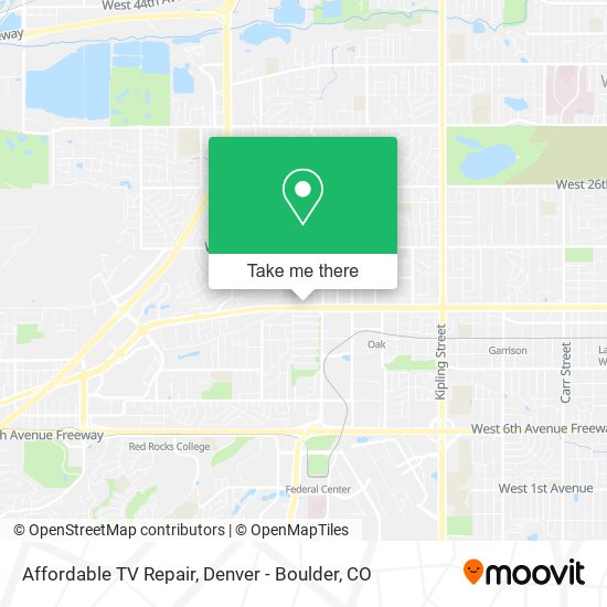 Affordable TV Repair map