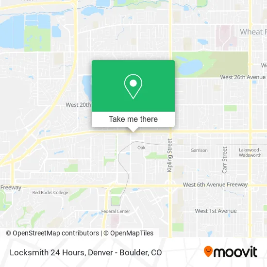 Locksmith 24 Hours map