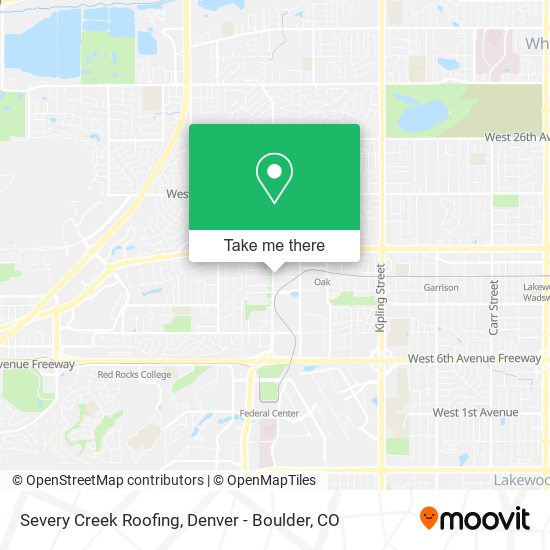 Mapa de Severy Creek Roofing