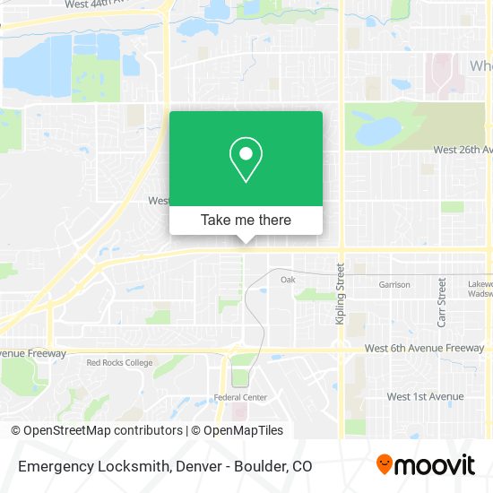 Mapa de Emergency Locksmith
