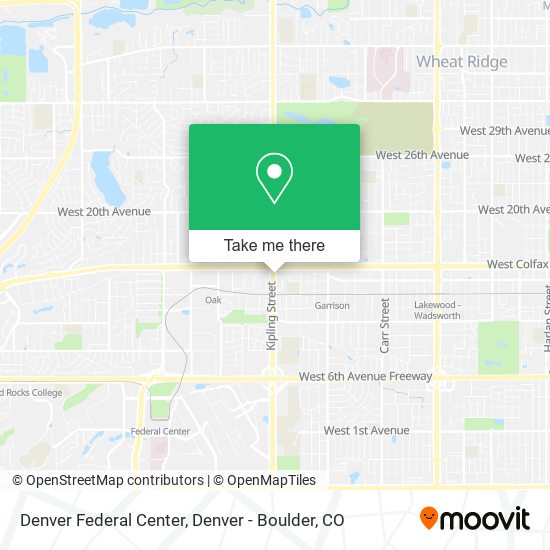 Mapa de Denver Federal Center