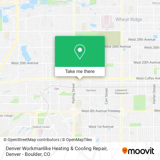 Denver Workmanlike Heating & Cooling Repair map