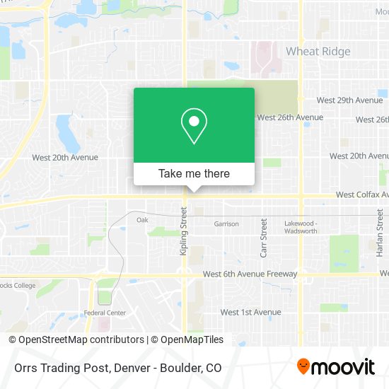 Orrs Trading Post map