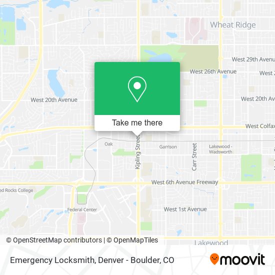 Emergency Locksmith map