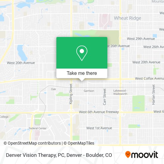 Mapa de Denver Vision Therapy, PC