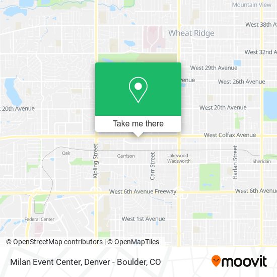 Milan Event Center map