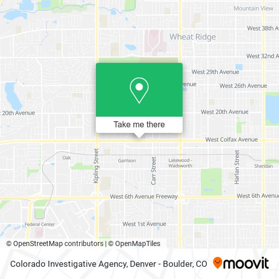 Colorado Investigative Agency map
