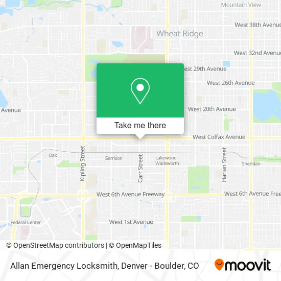Mapa de Allan Emergency Locksmith