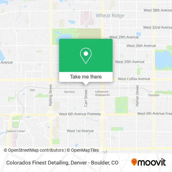 Colorados Finest Detailing map