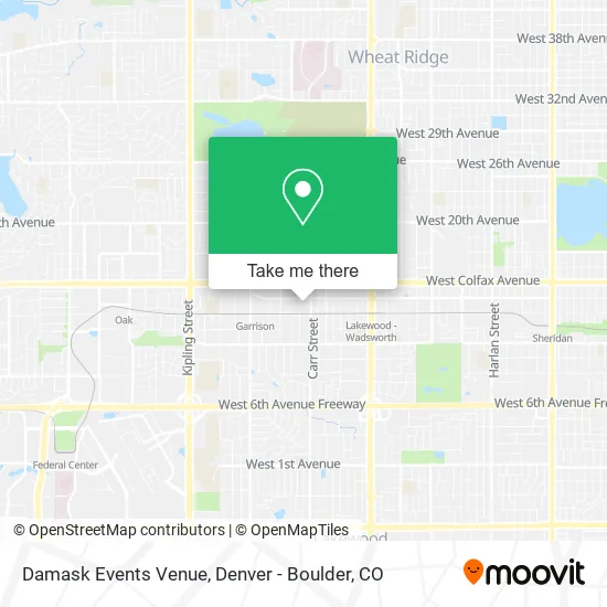 Mapa de Damask Events Venue