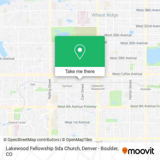 Mapa de Lakewood Fellowship Sda Church
