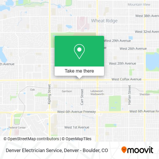 Mapa de Denver Electrician Service