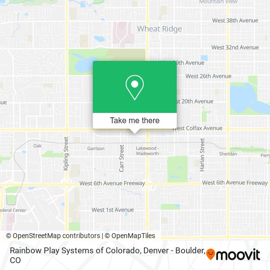 Mapa de Rainbow Play Systems of Colorado