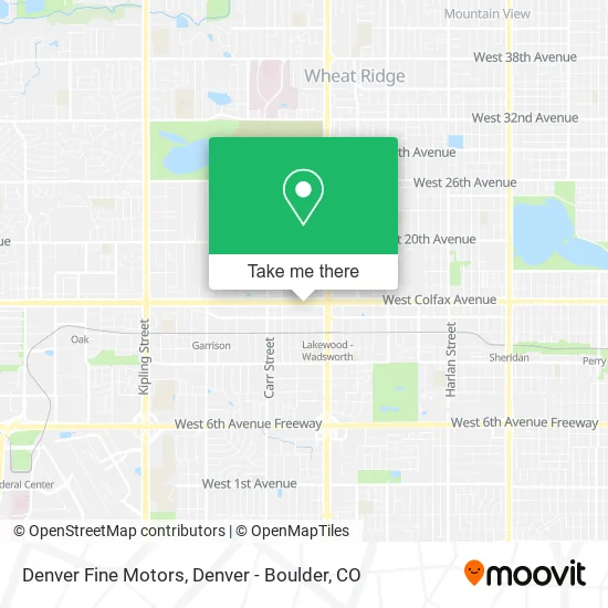 Denver Fine Motors map