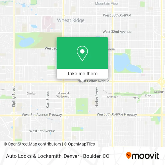 Auto Locks & Locksmith map