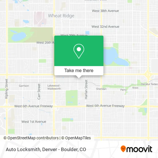 Auto Locksmith map