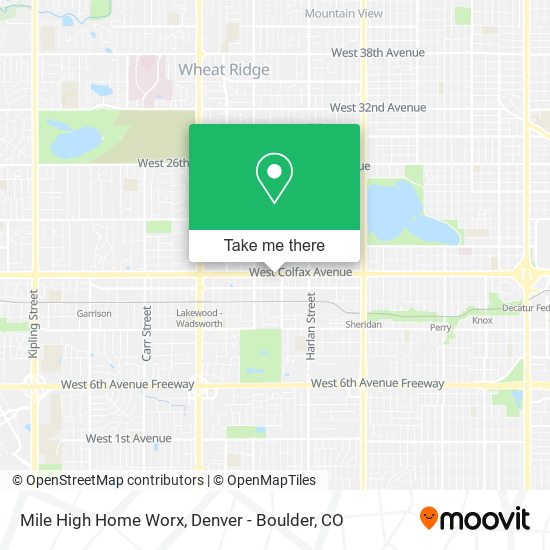 Mapa de Mile High Home Worx