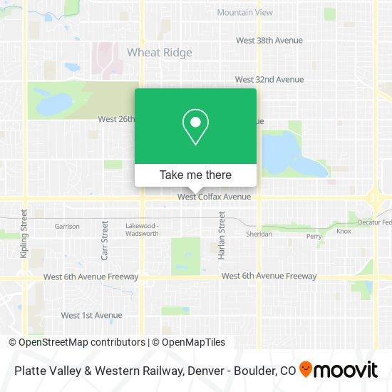 Platte Valley & Western Railway map