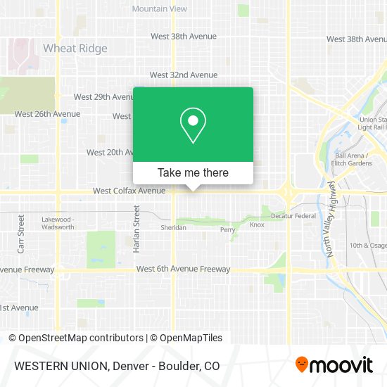 Mapa de WESTERN UNION