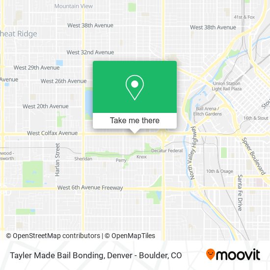 Mapa de Tayler Made Bail Bonding