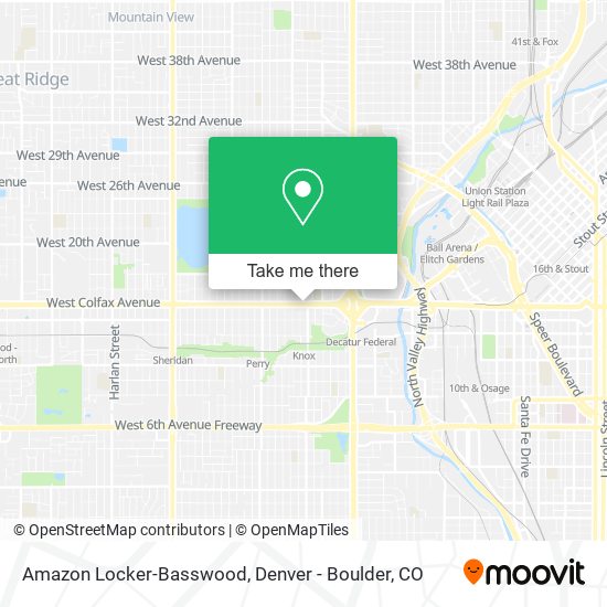 Mapa de Amazon Locker-Basswood