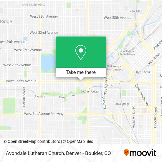 Mapa de Avondale Lutheran Church